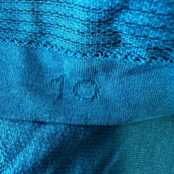 Lululemon Swiftly Tech Racerback Seamless Silverescent Heathered Blue Tropics 10 - Picture 4 of 5